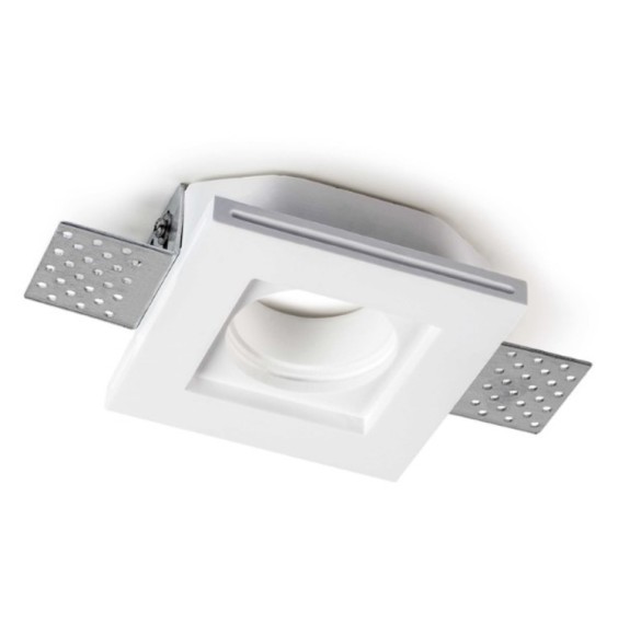 Faretto da incasso in gesso altezza 35mm con staffa regolabile Lampo DIKCG25