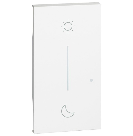 Cover Bticino Living Now Illuminabile Bianco per Comando Scenario Notte e Giorno KW41M2