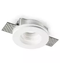 Faretto da incasso tondo in gesso altezza 36mm con staffa regolabile Lampo DIKCGTFLAT