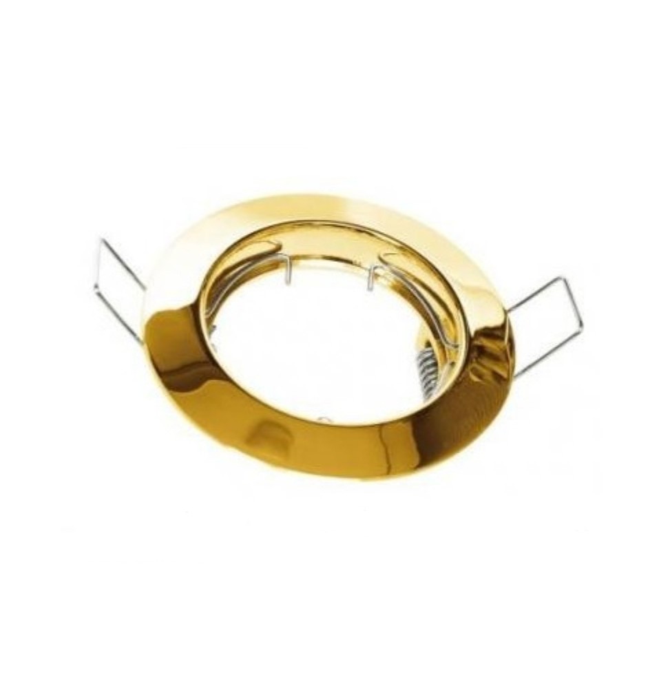 Faretto da incasso fisso oro foro 65 mm Lampo DIKFIXOR