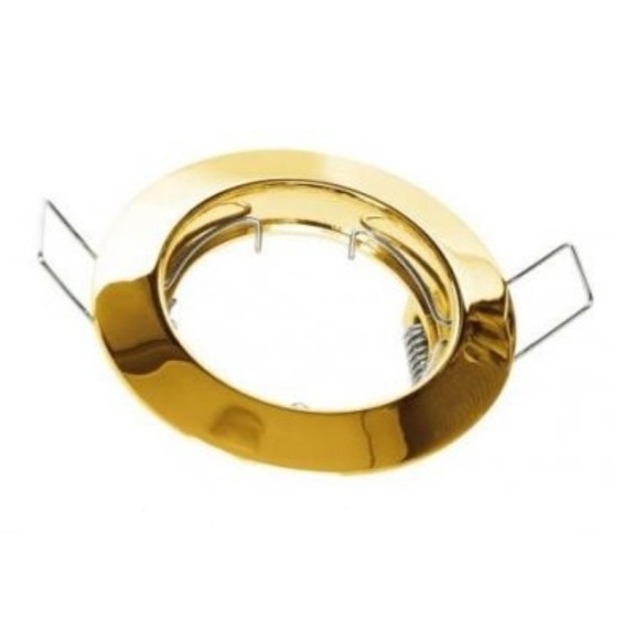 Faretto da incasso fisso oro foro 65 mm Lampo DIKFIXOR