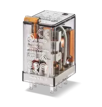 Relè industriale con terminali Faston 24V AC 2 contatti 10A Finder 553280240054