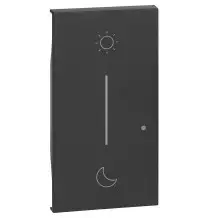 Cover Bticino Living Now Illuminabile Nero per Comando Scenario Notte e Giorno KG41M2