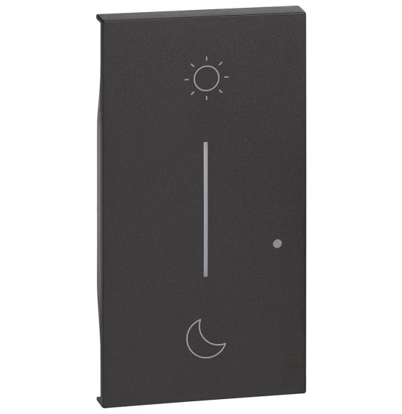 Cover Bticino Living Now Illuminabile Nero per Comando Scenario Notte e Giorno KG41M2