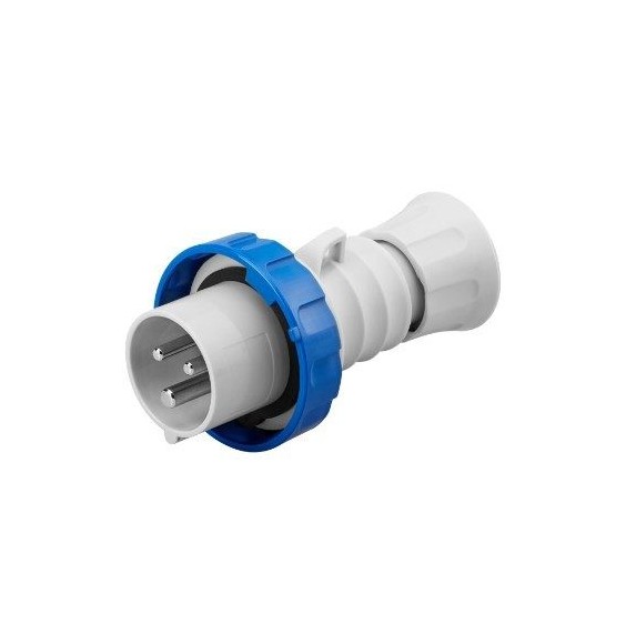 Spina CEE Dritta 2P+T cablaggio a vite IP67 16A Gewiss GW60026H