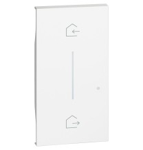 Cover Bticino Living Now per Comando Scenario con Simbolo Entra e Esci Bianco KW40M2