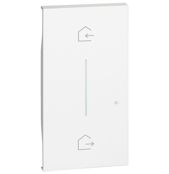 Cover Bticino Living Now per Comando Scenario con Simbolo Entra e Esci Bianco KW40M2