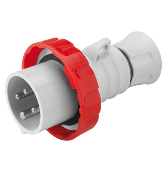 Spina CEE Dritta 3P+T cablaggio a vite IP67 16A Gewiss GW60030H