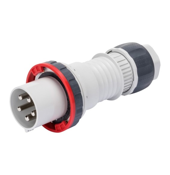 Spina Dritta CEE 3P+N+T morsetti a mantello IP67 125A Gewiss GW60061H
