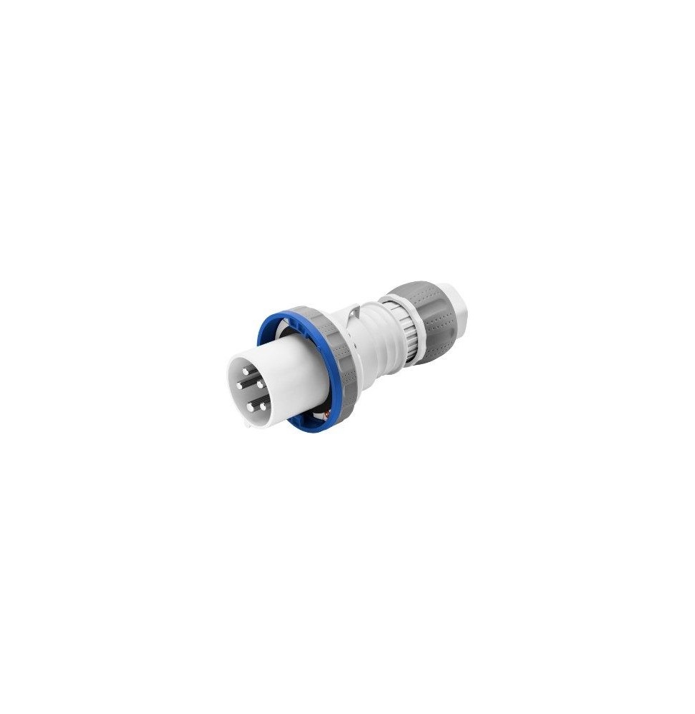 Spina Dritta CEE 2P+T cablaggio a vite IP67 63A Gewiss GW61048H