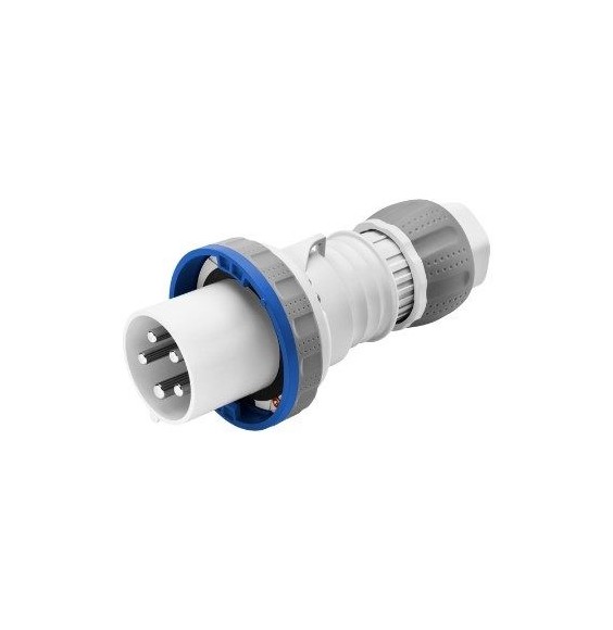 Spina Dritta CEE 2P+T cablaggio a vite IP67 63A Gewiss GW61048H