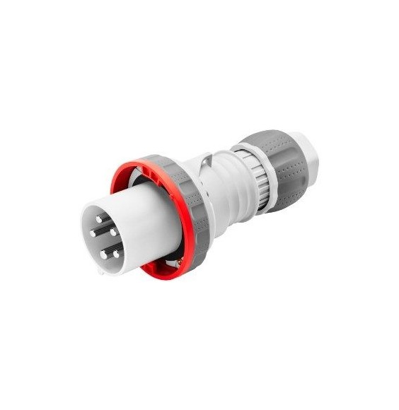 Spina Dritta CEE 3P+T cablaggio a vite IP67 63A Gewiss GW61052H