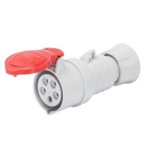 Presa volante CEE 3P+T IP44 16A diritta con cablaggio a vite Gewiss GW62008H