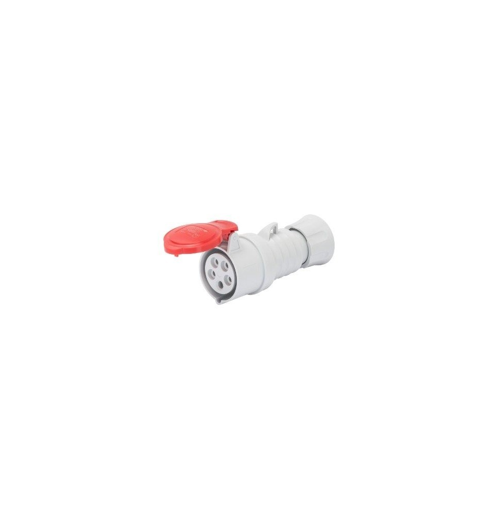Presa volante CEE 3P+T IP44 16A diritta con cablaggio a vite Gewiss GW62008H