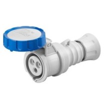 Presa volante CEE 2P+T IP67 16A diritta con cablaggio a vite Gewiss GW62026H