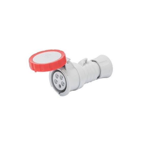 Presa volante CEE 3P+N+T IP44 16A diritta con cablaggio a vite Gewiss GW62031H