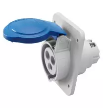 Presa ad incasso angolata CEE 2P+T IP44 16A cablaggio a vite Gewiss 62205H