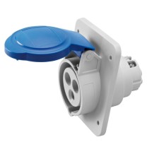 Presa ad incasso angolata CEE 2P+T IP44 32A Gewiss 62216H