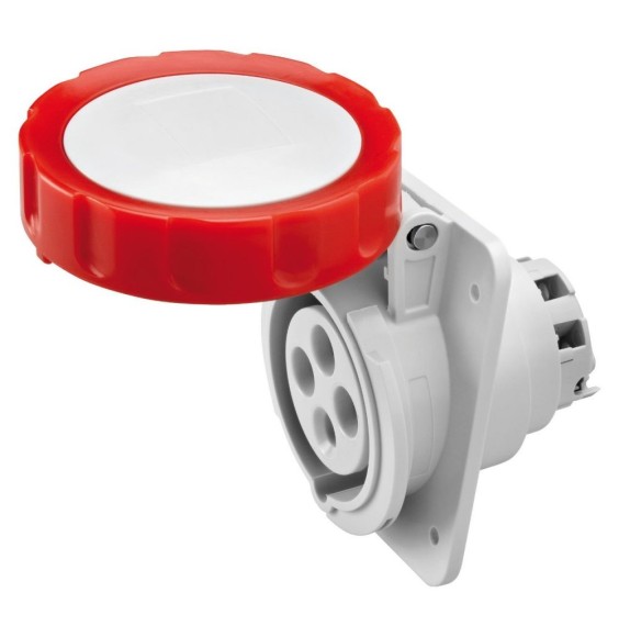 Presa ad incasso angolata CEE 3P+T IP67 16A Gewiss 62231H