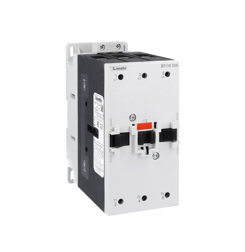 Contattore tripolare corrente di impiego (AC3) 115A bobina 400VAC Lovato BF11500A400 Contattore tripolare corrente di impiego (AC3) 115A bobina 400VAC Lovato BF11500A400