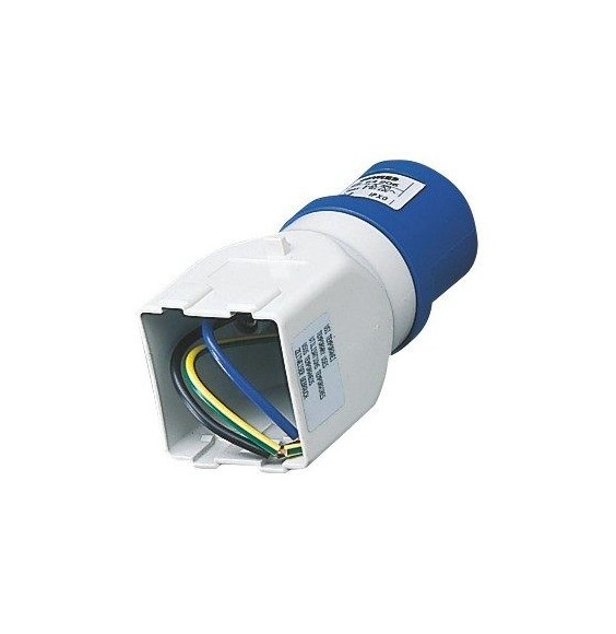 Adattatore Da Spina Cee a Presa Civile 2P+T Blu 16A 230V Gewiss GW64206