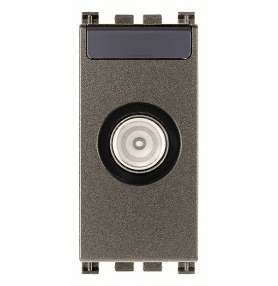 Presa TV Passante Attacco Maschio Attenuazione 10dB Vimar Arke' Metal 19300.10.M