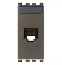 Presa di rete categoria 5E RJ45 UTP Vimar Arke' Metal 19339.11.M