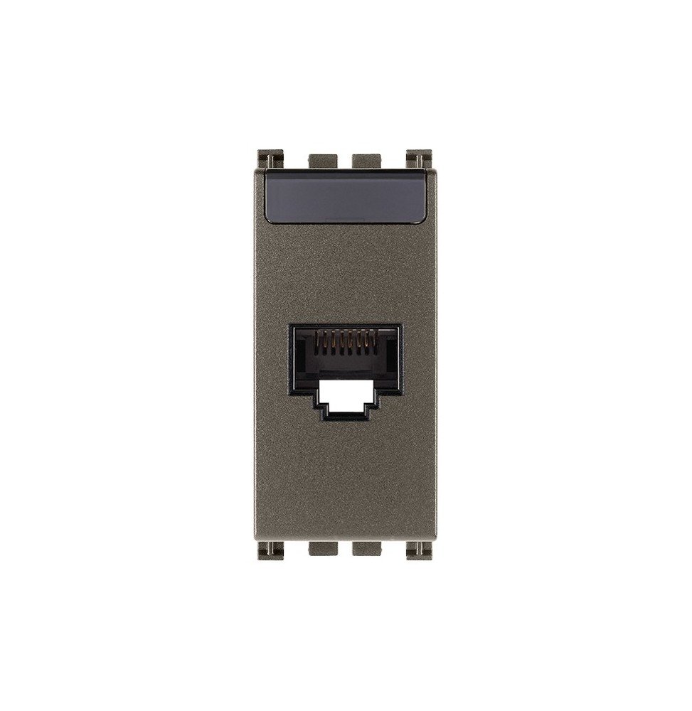 Presa di rete categoria 5E RJ45 UTP Vimar Arke' Metal 19339.11.M