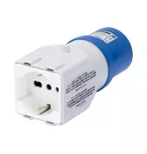 Adattatore da Spina Industriale a Presa Schuko trivalente 2P+T 16A Gewiss GW64212