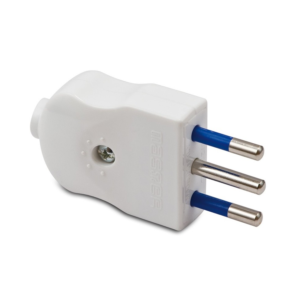 Spina Volante 2 poli + T 10A Bianca Master 05021B