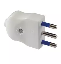 Spina Volante 2 poli+T 16A Bianca Master 05061