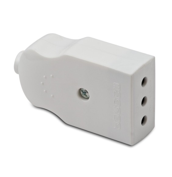 Presa Volante 2P+T 10A Bianca Master 05211