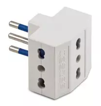 Adattatore Triplo 10A+T Bianco Master 05651