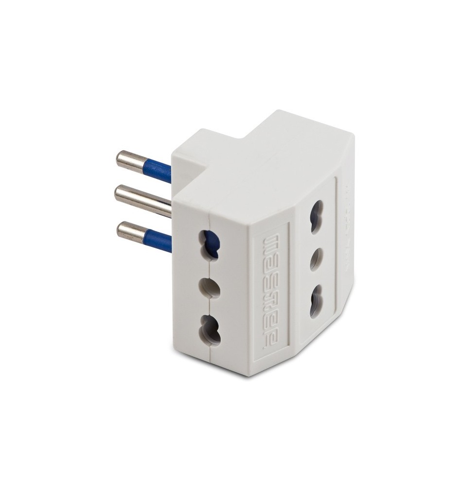 Adattatore Triplo 10A+T Bianco Master 05651