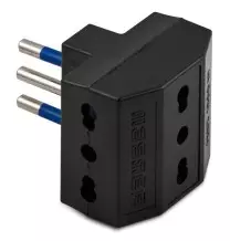 Adattatore Triplo 10A+T Nero Master 05650