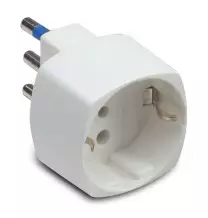 Adattatore Schuko16A + T Bianco Master 05821