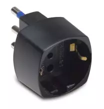 Adattatore Schuko 16A+T Nero Master 05880