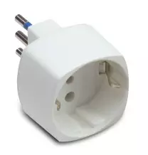 Adattatore Schuko 10A+T Bianco Master 05811