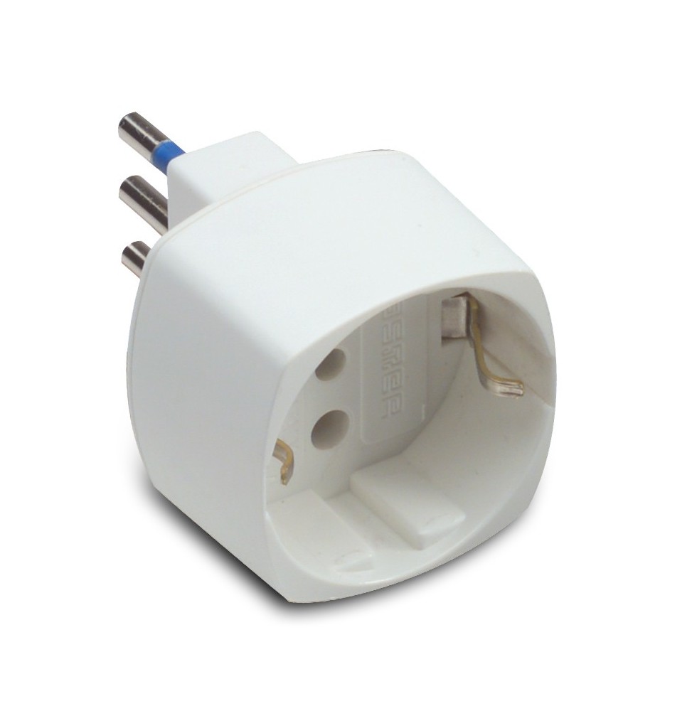 Adattatore Schuko 10A+T Bianco Master 05811