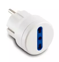 Adattatore Spina Schuko-Bivalente 16A+T Bianco Master 05771