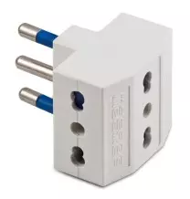 Adattatore Triplo 16A+T Bianco Master 05641