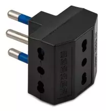 Adattatore Triplo 16A+T Nero Master 05660