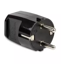 Spina schuko 16A Nera Master 05310