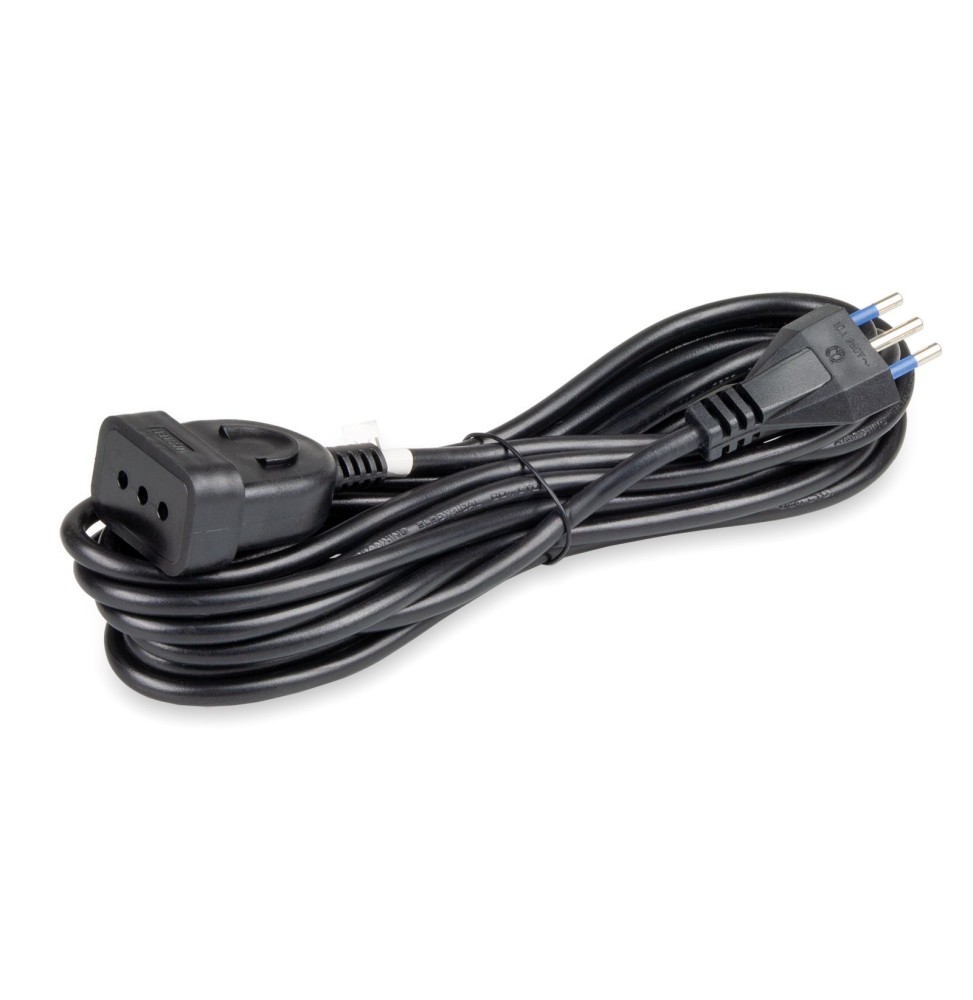 Prolunga elettrica 3 metri Spina e presa 10A cavo 3x0,75 Nera Master 00612-S