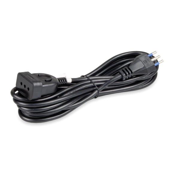 Prolunga elettrica 3 metri Spina e presa 10A cavo 3x0,75 Nera Master 00612-S
