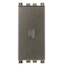 Deviatore Unipolare Assiale 10A Illuminabile Vimar Arke' Metal 19104.M