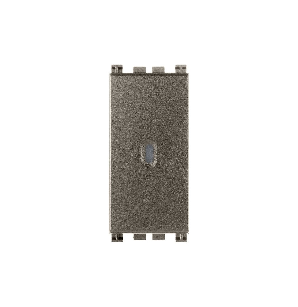 Deviatore Unipolare Assiale 10A Illuminabile Vimar Arke' Metal 19104.M