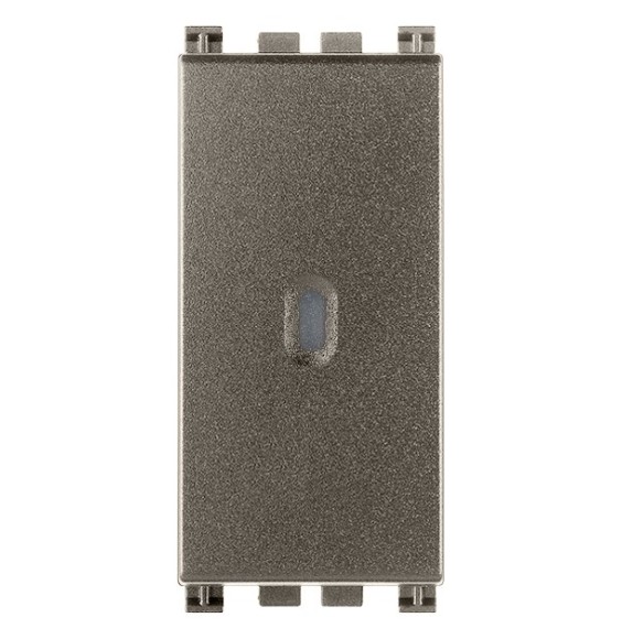 Deviatore Unipolare Assiale 10A Illuminabile Vimar Arke' Metal 19104.M