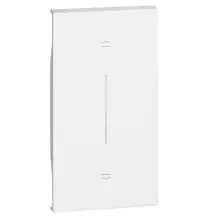 Cover Bticino Living Now con Simbolo SuGiu' due moduli Bianca KW05MH2