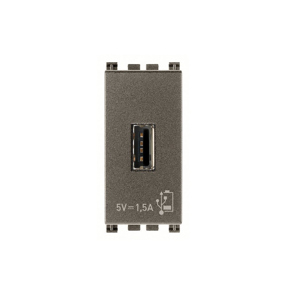 Caricatore USB 1 posto Vimar Arke' Metal 19292.M